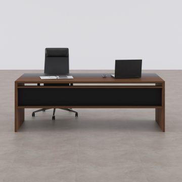 Rectan Yönetici Masası 200x90 - Ceviz+Antrasit