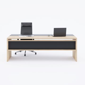 Rectan Yönetici Masası 200x90 - Meşe+Antrasit