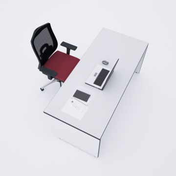 Panel Çalışma Masası Beyaz - 100x80