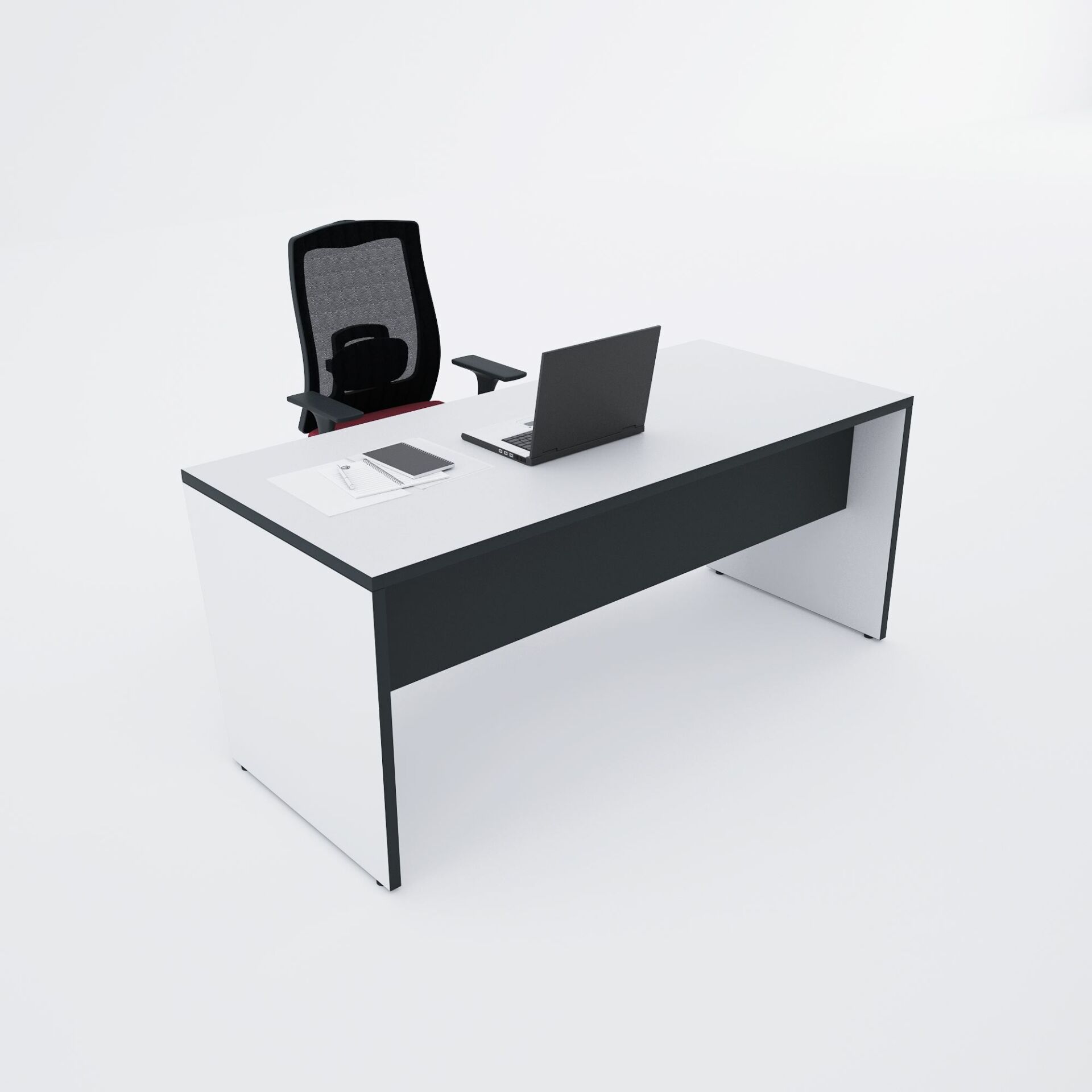 Panel Çalışma Masası Beyaz - 160x80