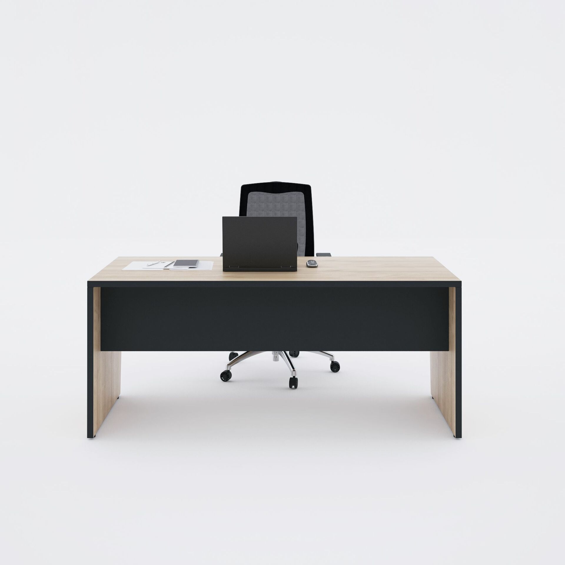 Panel Çalışma Masası Meşe - 100x80