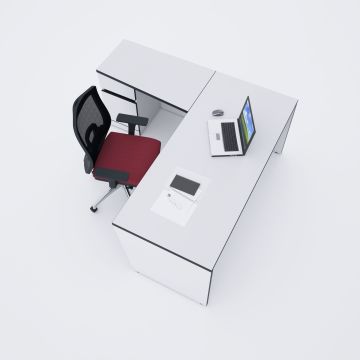 Panel Keson Etajerli Çalışma Masası