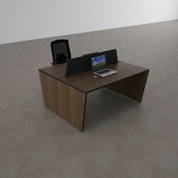 Panel İkili Çalışma Masası 120x140 - Ceviz