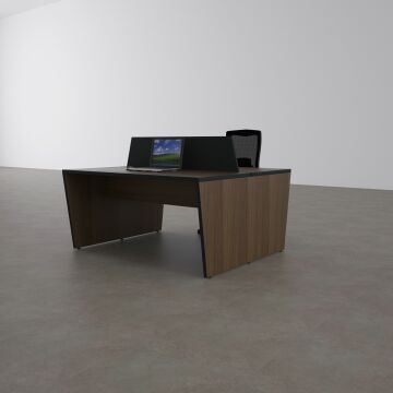 Panel İkili Çalışma Masası 160x140 - Ceviz