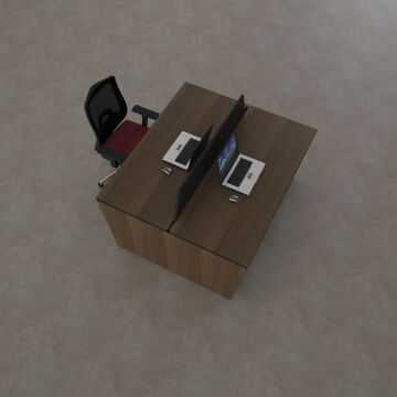 Panel İkili Çalışma Masası 160x140 - Ceviz