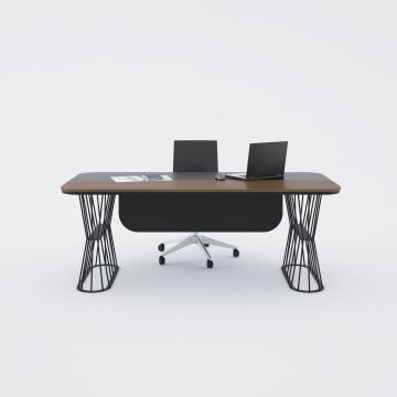 Bolero Yönetici Masası 220x90 - Ceviz+Antrasit
