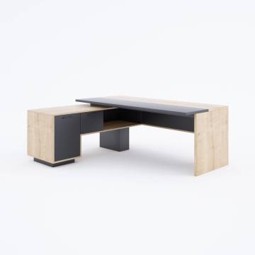 Rectan Alt Etajerli Yönetici Masası