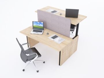 ToHi Workstation Desk - Yükseklik Ayarlı İkili Masa