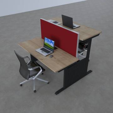 ToHi Workstation Desk - Yükseklik Ayarlı İkili Masa Model-1 - 160x165